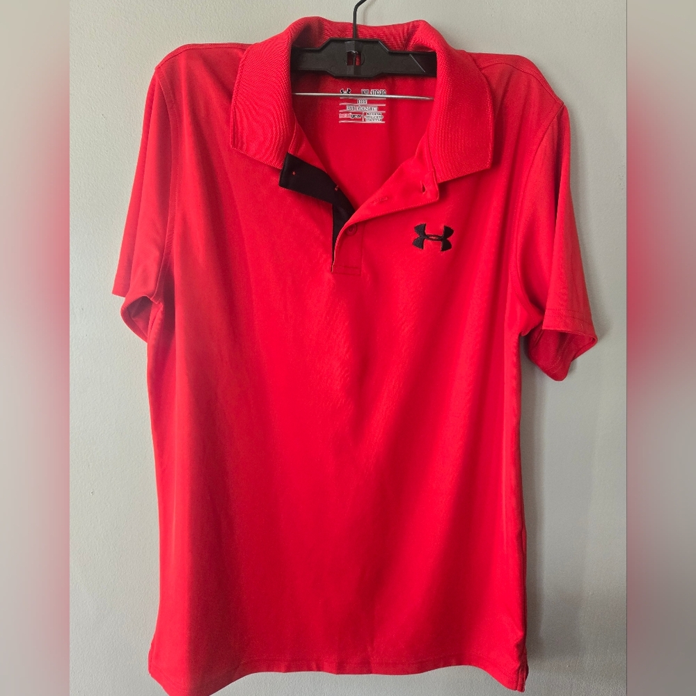 Under Armour Red Polo Shirt